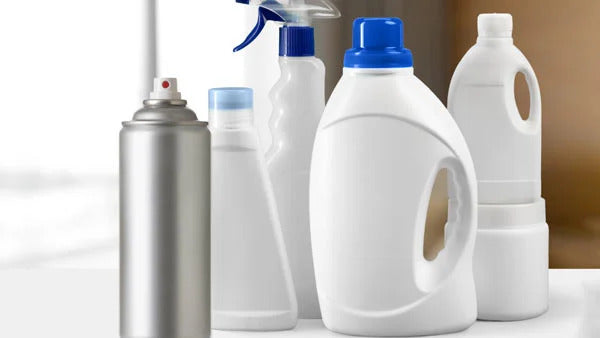 Arangment of Cleaning Materials that can cause Volatile Organinc Compounds