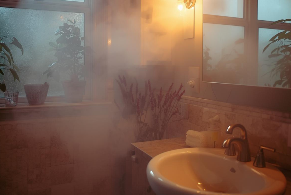 Air purifiers can work in bathrooms with proper placement away from direct moisture and steam exposure for safety.