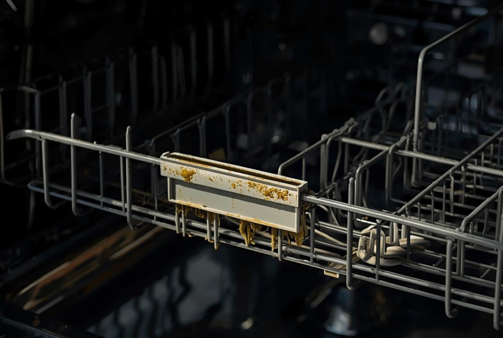 Mold grows easily in dishwashers due to moisture, heat, and food particles, releasing spores into your indoor air.