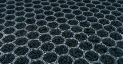 Close up of an air purifier's carbon filter