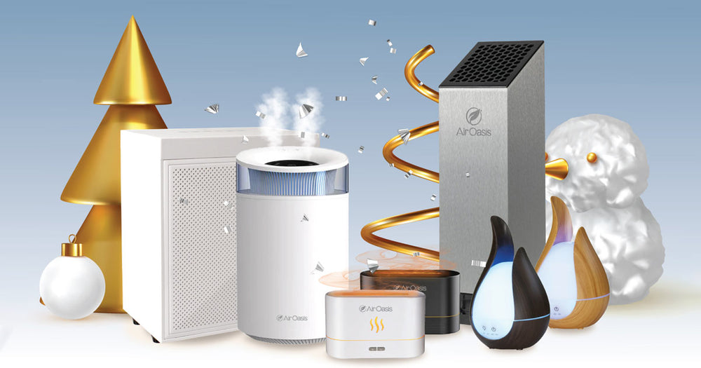 Image of Air Oasis iAdaptAir small, Cool Mist Humidifier, Essential Oil Diffusers and IonicAir