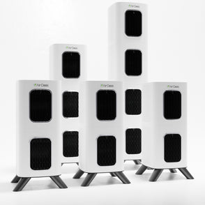 a bundle of three medium air purifier, one large air purifier and one pro air purifier