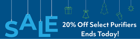 Promotional banner with 'SALE' text and discount offer on a blue background