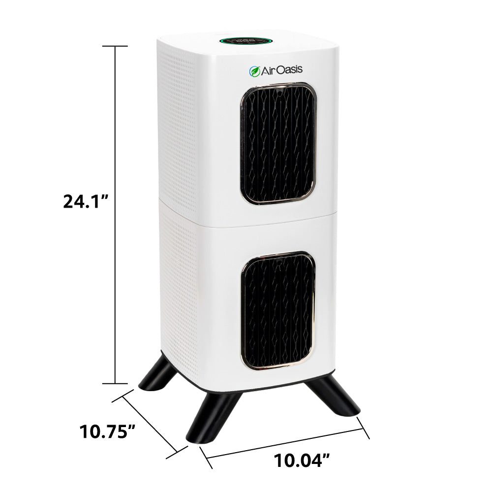 Medium iAdaptAir purifier dimensions