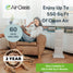 550 sq ft air purifier with 2 year warranty