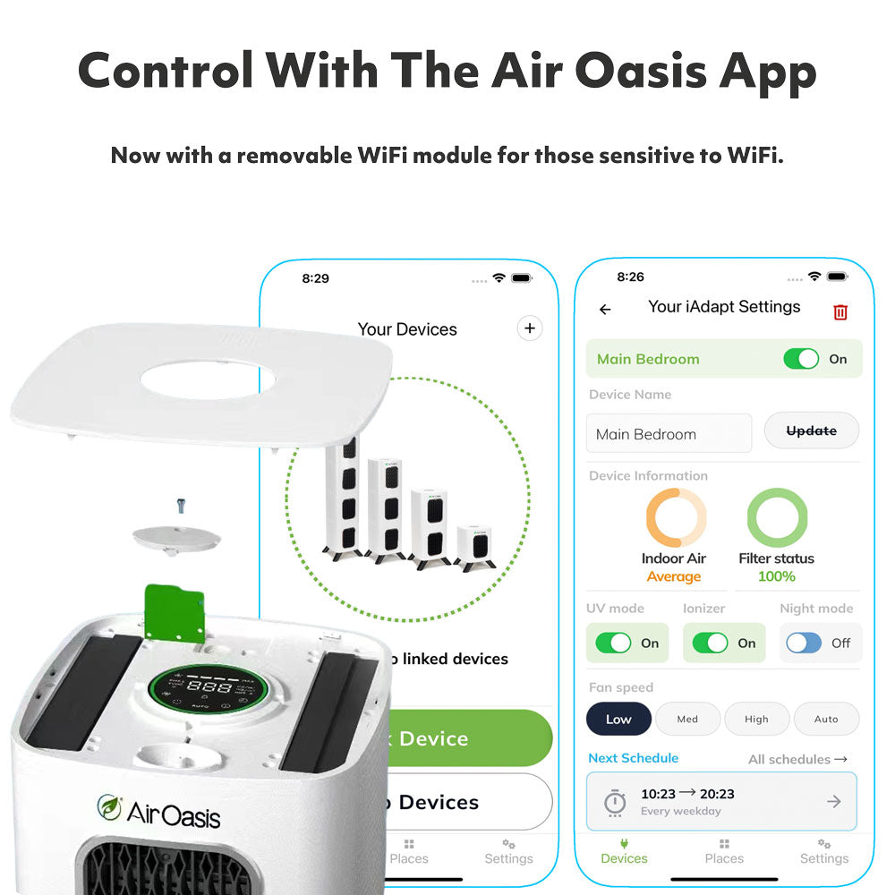 app enabled with removable WiFi chip